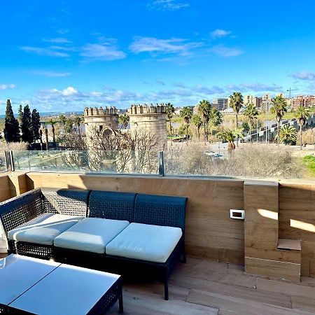 Alojamientos Puerta Palma Con Vistas Y Parking Badajoz Bagian luar foto